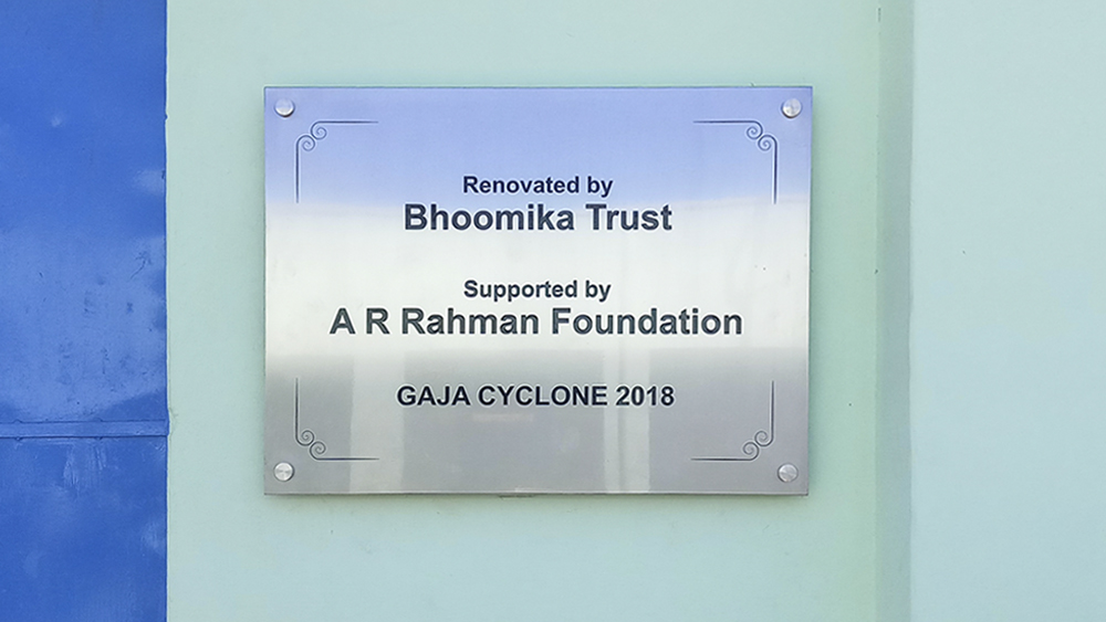 Gaja Cyclone relief work with Bhoomika Trust